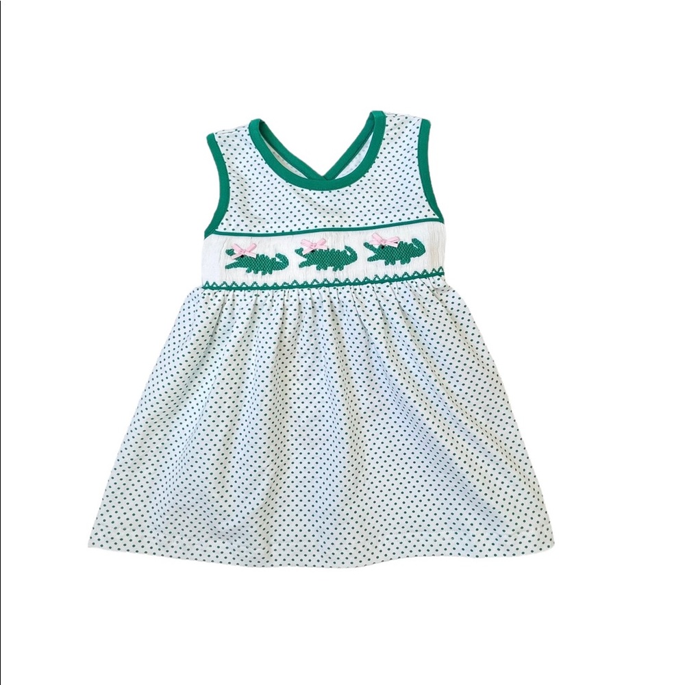 Alligator Smocked Dress